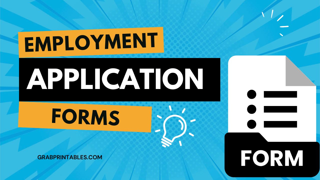 employment application form