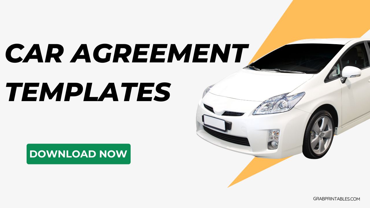 car agreement templates