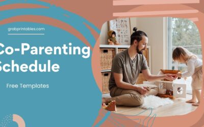 Co Parenting Schedule Template for Divorced Parents